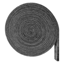 Striscia sigillante in feltro per forno in fibra aramidica, 4,5 m, nero/grigio
