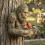 Sasquatch Bird Feeder Outdoor Hanging Statue 1
