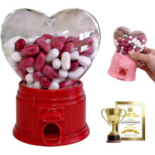 Distributeur de bonbons en forme de cœur rose rouge 1 pièce