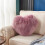 Heart Shaped Decorative Pillow Purple 40x35cm 1 Pc 1
