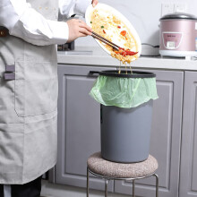 RTBQJ-AT 3-5L Bin Bags, 240 Counts Food Waste Bin Bags Small Biodegradable Bin Liners for Home Office, Lawn,Bathroom,Toilet Wastebasket (Green,35 CM X