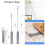 JEBBLAS Gap Dust Brush Under Appliances Cleaning Tool with Telescoping Long Handle? Grey 5