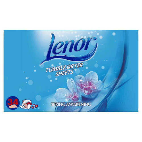 Lenor Tumble Dryer Sheets Spring Awakening 34 Sheets (Pack of 4) 2