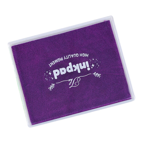 1 Piece Fabric Ink Pad, Quick Drying Ink Pad,-Grape p urple