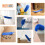Extendable Feather Duster, 6PCS Microfiber Duster Cleaning Kit with Telescoping Extension Pole 100 Inch, Reusable Bendable Dusters, Washable 4