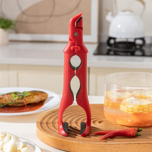 Pince à bol et assiette 3 en 1 en silicone avec ouvre-bouteille