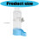 Distributeur d'eau pour perroquets, 2 pièces, mangeoire-Bleu 4