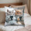 Set de perne cu imprimeu animal, material moale, 45x45 cm 1