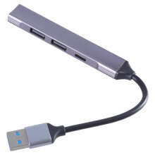 Concentrador USB-C de 4 puertos: 2USB2.0, 1USB3.0, 1Tipo-C