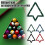 Billiards Magic Rack Holder Sheet Pool Cue Accessories Black 9/10 Ball 3
