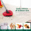 Sgizoku 8PCS Mop Refills with Handle Compatible with Viledar H2PrO System Spin RinseClean 2Tank:4 Microfiber Refills+2 Brushes+1 Spin Mop Base+1 Mop 3
