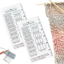 Schnellmesslineal für Stricken und Häkeln – 2er-Pack