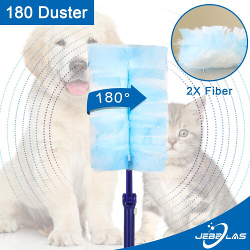 JEBBLAS Disposable Duster Refills, Heavy Duty Electrostatic Duster Replacements for Flash Dust Magnet, Total 30 Count 2