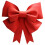 Übergroße Schleife aus Vliesstoff – Rot oder Rosa 1