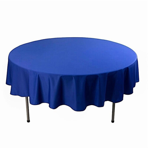 Kongeblå Scuba Polyester Rund Dug 108"
