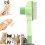 Cat Comb Self-Cleaning Grooming Brush Green 1