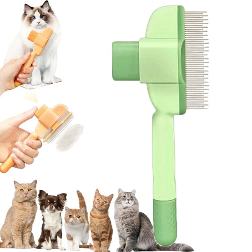 Αυτοκαθαριζόμενη χτένα κατοικίδιων Zen Brush για γάτες και μικρά σκυλιά