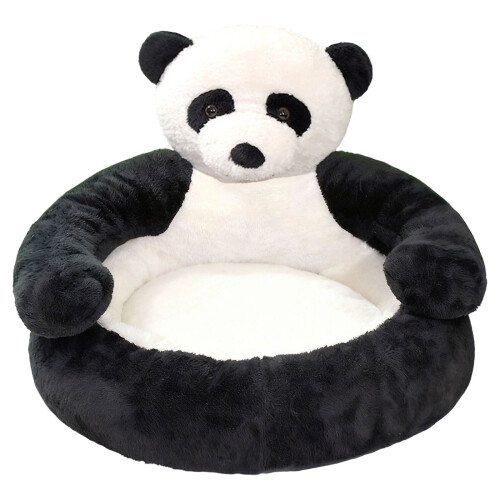 Κρεβάτι σκύλου Panda με μπράτσα, πλενόμενο κρεβάτι αγκαλιάς για μικρά παιδιά