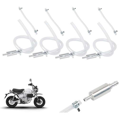 Brake Bleeder Hose with Check Valve 6mm 4pcs