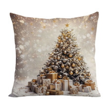 Lot de 2 housses de coussin de Noël grises 18x18 pouces