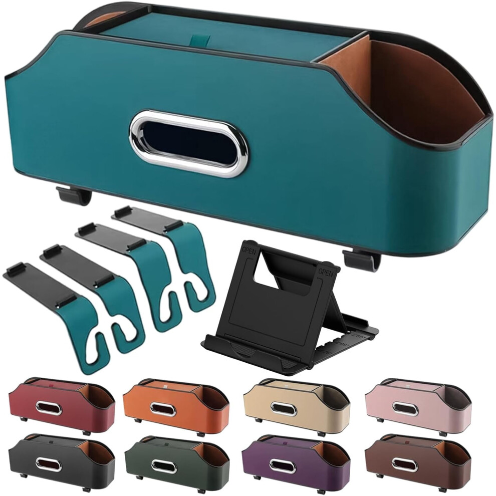 3-In-1 Car Backseat Organizer With Cup Holders & Tissue Box 9058772211101