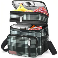 Geïsoleerde lunchtas en -box, 15 liter, lekvrije dubbellaagse koelbox