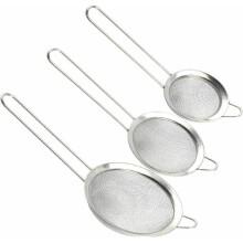 Ensemble de 3 passoires en acier inoxydable