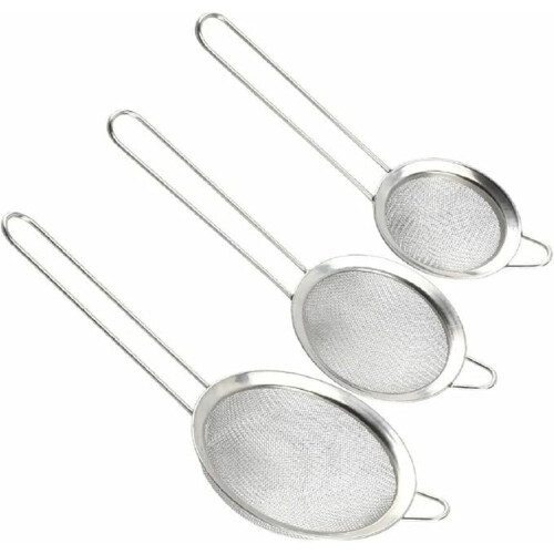 Ensemble de 3 passoires en acier inoxydable