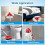 Spin Mop Head Replacement Compatibility with Vileda All Turbo System, 2 Microfiber Mop Refill+1 Handle+1Base+1 Cleaning Brush Comb, Shower Floor 5