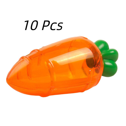 Osterbonbonbox in Karottenform – Transparent, Orange, Weiß