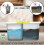 ARSUK Spin Mop and Bucket Sets - 2 Separate Stackable Buckets with 4 Microfiber Spin Mop Heads Replacement & 360? Spinnable Adjustable Height 3
