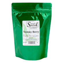 Simpli-Special Yummy Berry Caffeine-Free Loose Leaf Herbal Fruit Premium Blend for Hot or Iced Tea All Natural (100g in resealable Pouch)
