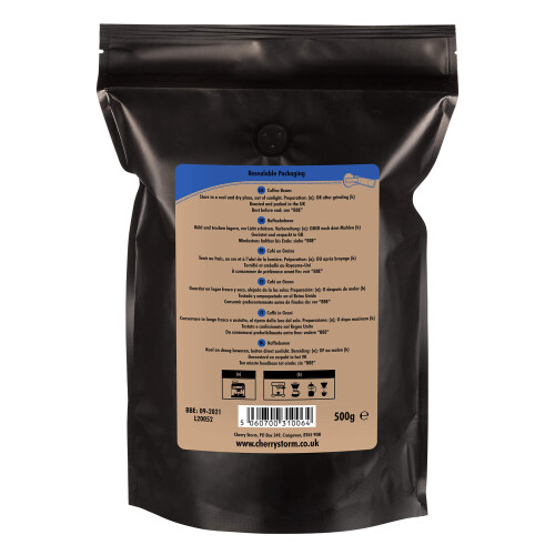 Cherry Storm - Sparkling Water Decaf - Decaffeinated Coffee Beans - 500g - 100% Arabica 1