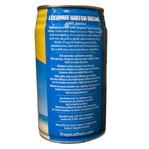 Tropical Sun Coconut Water with bits 330 ml (pack of 12) 2