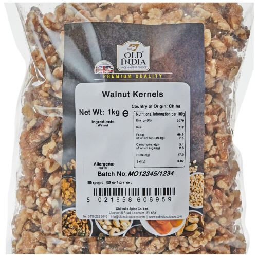 Old India Walnut Kernels 1kg 1
