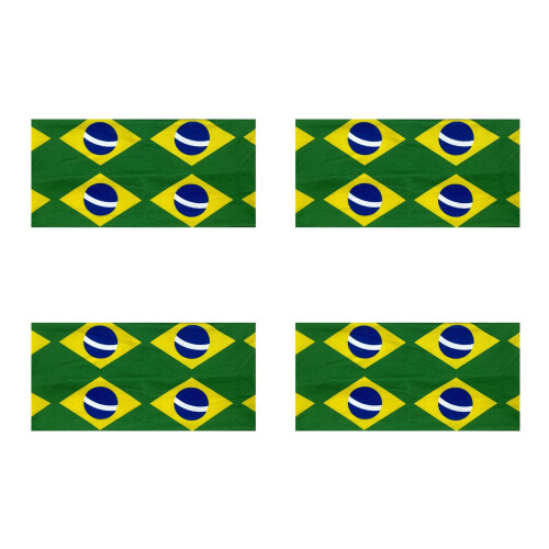 4-teiliges Kopftuch aus hellem Polyester für-Brasilien