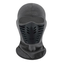 Soft Face Cover Comfortable Fleece Mask for Adults-Dark Grey