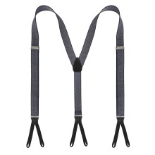 Unique Patterned Suspenders Lightweight-Blue and white mixed