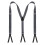 Unique Patterned Suspenders Lightweight-Blue and white mixed 1