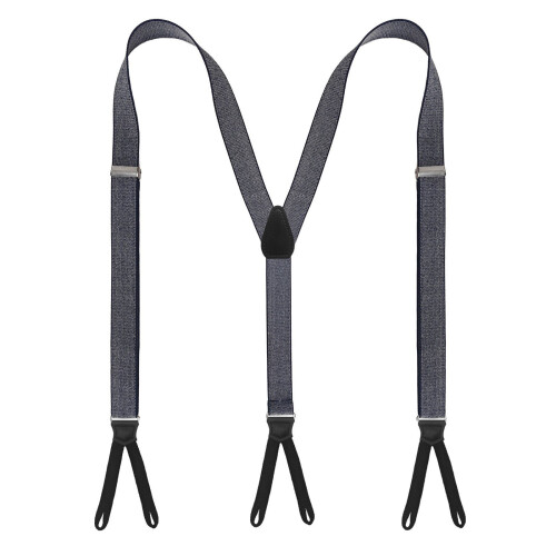 Unique Patterned Suspenders Lightweight-Blue and white mixed