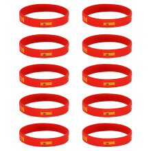 10 Piece Soccer Tournament Wristbands Bangles With-Spain