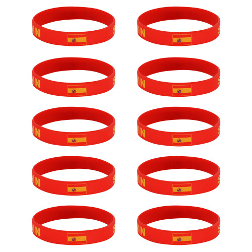 10Pcs Stretchable Silicone Bracelets Designed With 2026-Spain
