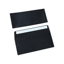 Enveloppes noires auto-scellantes, 100 pièces, 10 tailles,