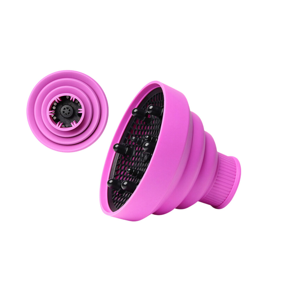 Universal Silicone Blow Dryer Diffuser With Quiet- Purple