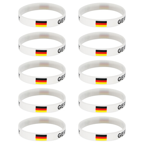 10pcs Comfortable Elastic Wristbands Bangles For Soccer-Germany
