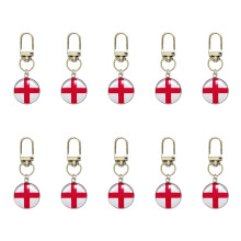10 Stück Nationalflaggen-Schlüsselanhänger, ideal für-England