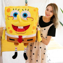 (40cm) Squarepants Cartoon Spongebob Character Plush Stuffed Toy Decoration Yellow Gift