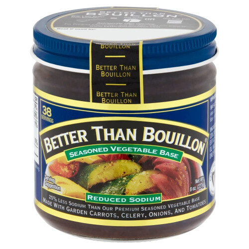 Superior Touch Better Than Bouillon reduced sodium vegetable base, 8-oz. glass. 1