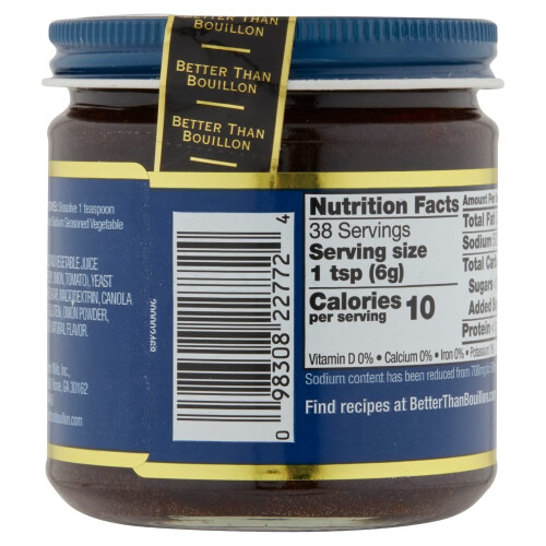 Superior Touch Better Than Bouillon reduced sodium vegetable base, 8-oz. glass. 2