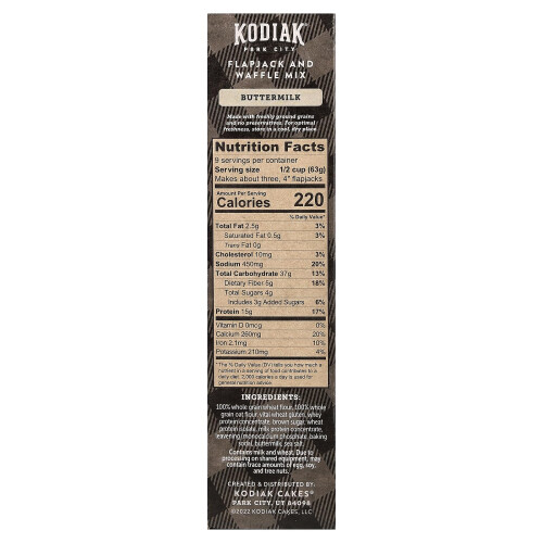 Kodiak Power Cakes Buttermilk 20OZ 1
